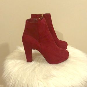 Burgundy/Wine colored  ankle boot